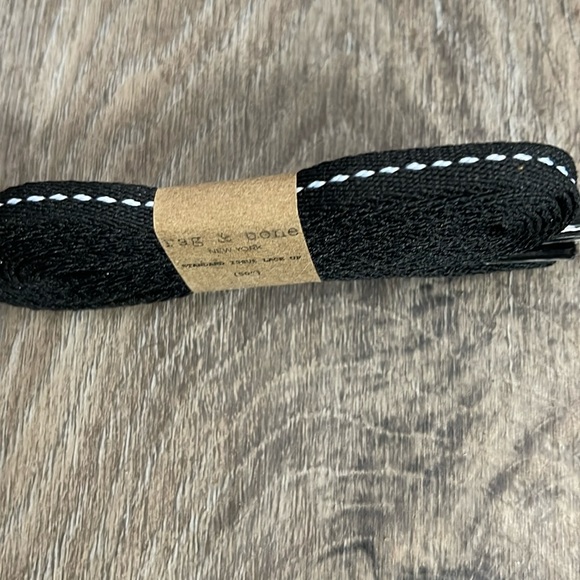 Rag & Bone Standard Issue Black Leather Lace Up Sneakers Size 10 - Picture 5 of 13